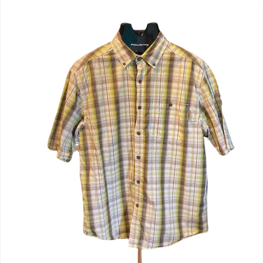 Men’s Wolverine Large Button Down Plaid Shirt - image 1